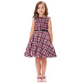 Kate Kasin Mädchen ärmellosen Vintage Retro Baumwollmuster Vintage Divinity Baby Kinder Sommerkleid KK000250-8